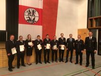 Brozenes Ehrenabzeichen f&uuml;r 15 Jahre Feuerwehrdienst